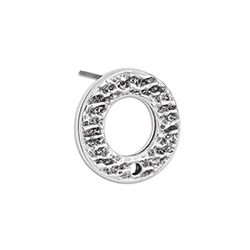 Accesorii metalice - Baza cercei 16 mm zamac cu pinul din titaniu