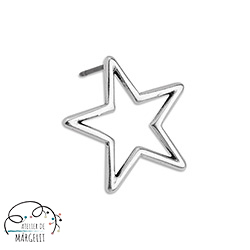 Baza cercei stea din zamac placat cu aur 24k [1]