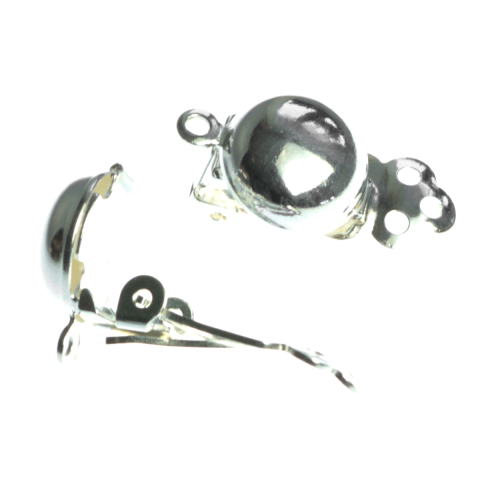 Tortite si baze cercei - Baza cercei clips, argint 925, diametrul 10 mm