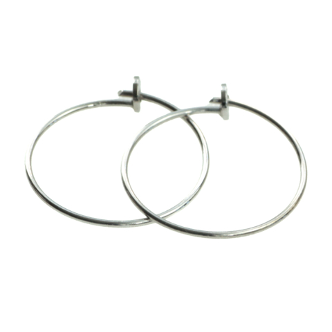 Baza cercei rotunzi, argint 925, grosime 0.5 mm, diametrul 19.5 mm [1]
