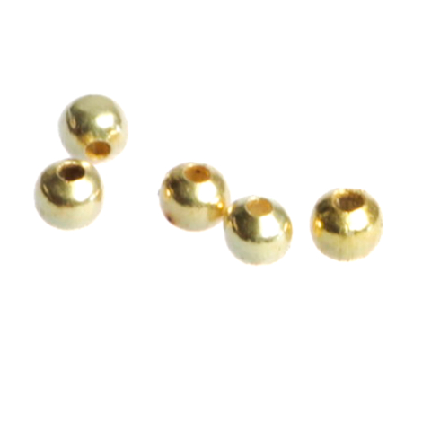 Bile si crimpi - Bile, argint 925 placat cu aur, diametrul 2.5 mm