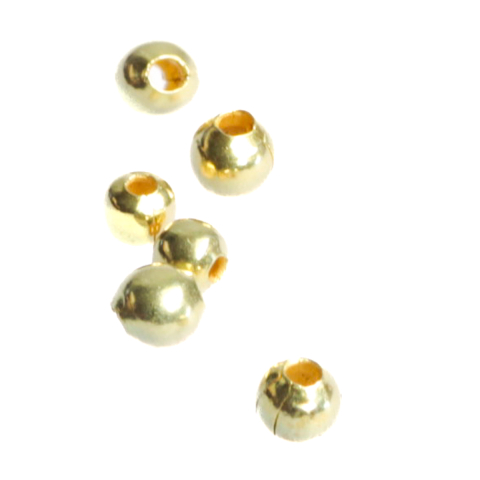Bile si crimpi - Bile, argint 925 placat cu aur, diametrul 3 mm