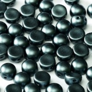 Margele Cehia - Cabochon 6 mm Pastel Dark Grey 2hole