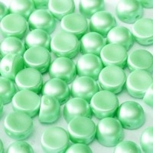 Margele Cehia - Cabochon 6 mm Pastel Lt. Green 2hole