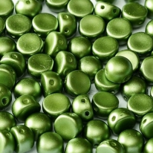 Margele Cehia - Cabochon 6 mm Pastel Olivine 2hole