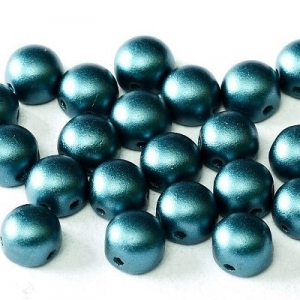 Margele Cehia - Cabochon 6 mm Pastel Petrol 2hole