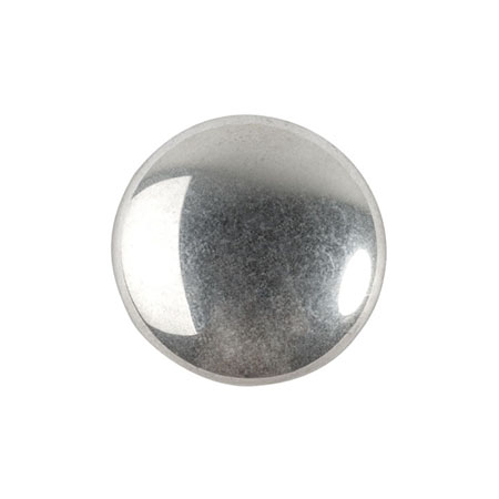 Margele Par Puca - Margele Cabochons 14 mm argentees/silver