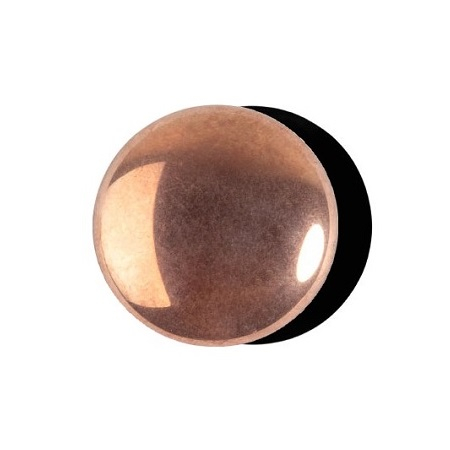 Margele Par Puca - Margele Cabochons 14 mm jet capri gold