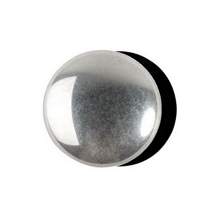 Margele Par Puca - Margele Cabochons 14 mm jet silver