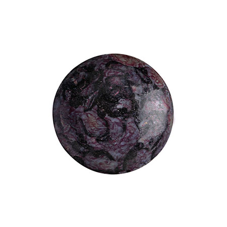 Margele Par Puca - Margele Cabochons 14 mm Metalic mat violet spotted
