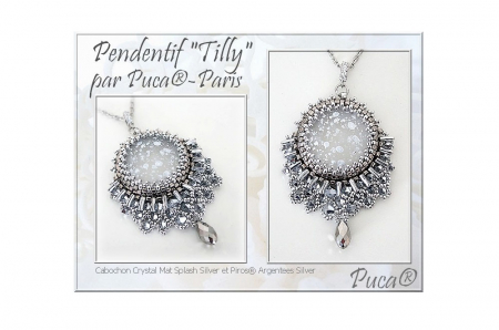 Margele Cabochons 14 mm old silver [1]
