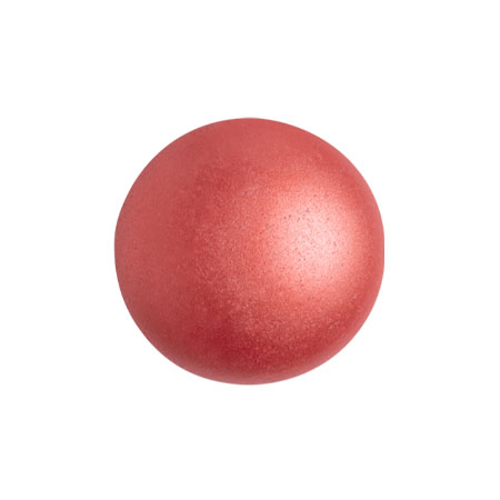 Margele Par Puca - Margele Cabochons 14 mm pastel dark coral