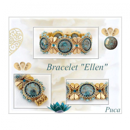 Margele Cabochons 14 mm pastel light sapphire [2]