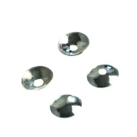 Capacele distantiere margele tuburi - Capacele, argint 925, diametrul 4 mm