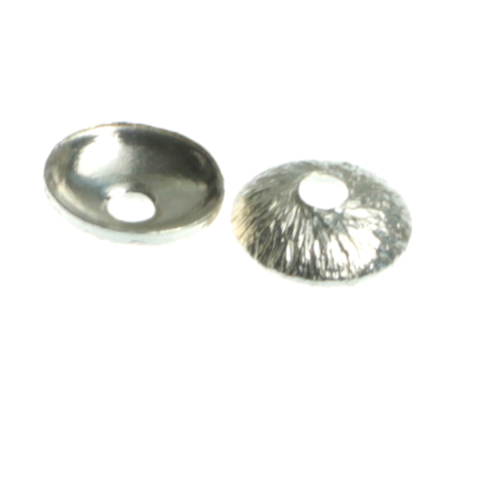 Capacele texturate, argint 925, diametrul 6 mm [1]