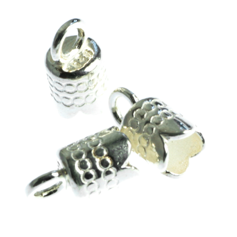 Inchizatori si terminatii lant - Capat lant, argint 925, lungime 10.4 mm, diametrul 5.7 mm