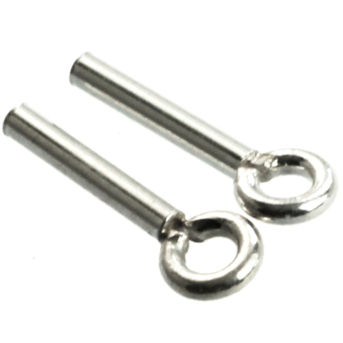 Inchizatori si terminatii lant - Capat lant, argint 925, lungime 8 mm, diametrul exterior 1 mm