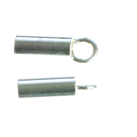 Inchizatori si terminatii lant - Capat lant, argint 925, lungime 8 mm, diametrul interior 3.5 mm, exterior 4 mm