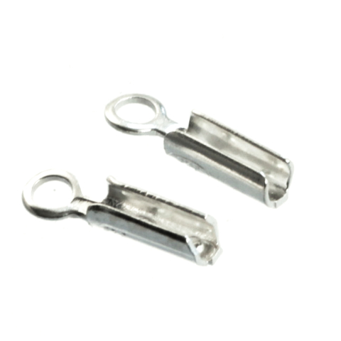 Inchizatori si terminatii lant - Capat lant, cilindric, argint 925, lungime 10 mm, diametrul 0 mm