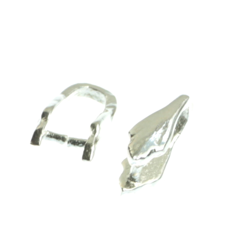 Inchizatori si terminatii lant - Capat lant, cilindric, argint 925, lungime 11 mm, latime 3 mm, grosime 1 mm