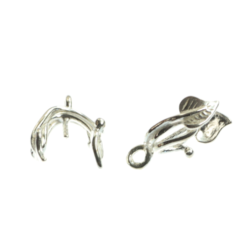 Baza pandantiv cu pin, argint 925, lungime 15 mm, latime 10 mm [1]