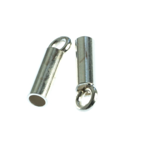 Inchizatori si terminatii lant - Capat lant, cilindric, argint 925, lungime 8 mm, diametrul ext. 2.8 mm