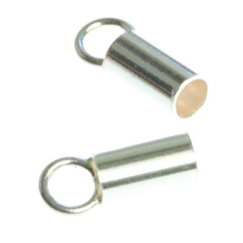 Inchizatori si terminatii lant - Capat lant, cilindric, argint 925, lungime 8 mm, diametrul ext. 4 mm