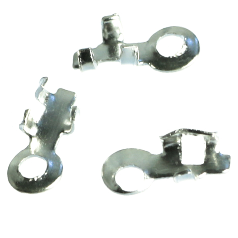 Inchizatori si terminatii lant - Capat sir cu gherute, argint 925, lungime 6.3 mm