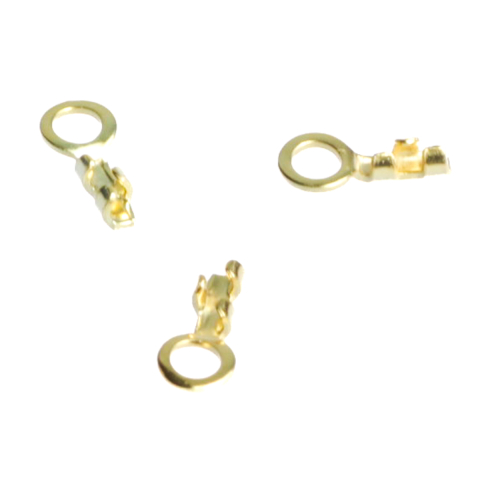 Inchizatori si terminatii lant - Capat sir cu gherute, argint 925 placat cu aur, lungime 6 mm