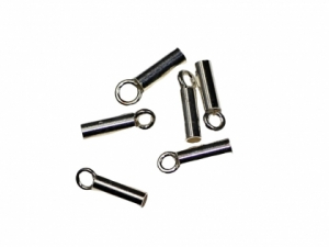 Accesorii argint - Capat snur cilindric argint 925 D 1 mm
