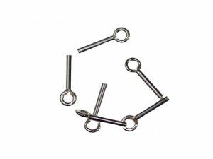 Accesorii argint - Capat snur cilindric argint 925 D 1 mm L 8 mm