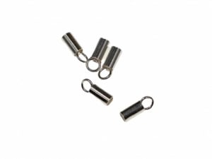 Accesorii argint - Capat snur cilindric argint 925 D interior 3 mm