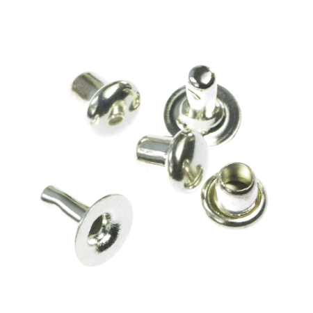 Accesorii metalice - Capse, aliaj placat argint antichizat, D 4 mm