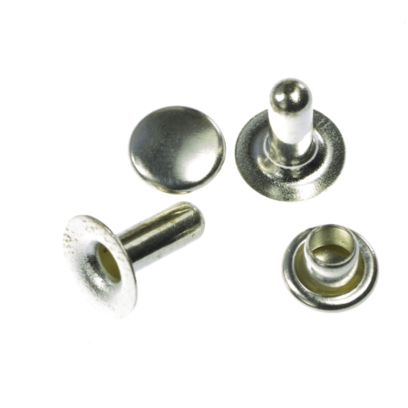 Accesorii metalice - Capse, aliaj placat argint antichizat, D 5.5 mm