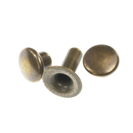Accesorii metalice - Capse, aliaj placat cupru antichizat, D 4 mm