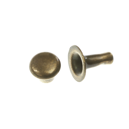 Accesorii metalice - Capse, aliaj placat cupru antichizat, D 5.5 mm