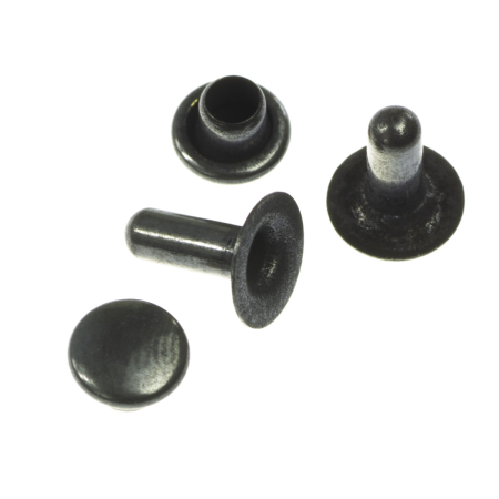 Accesorii metalice - Capse, negru, D 5.5 mm
