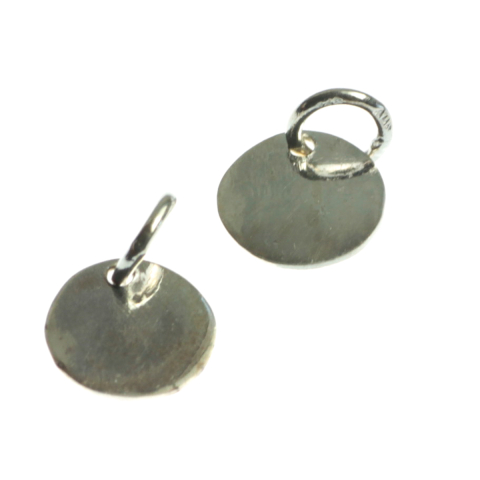 Charmuri - Charm banut, argint 925, grosime 0.5 mm, diametrul 9 mm