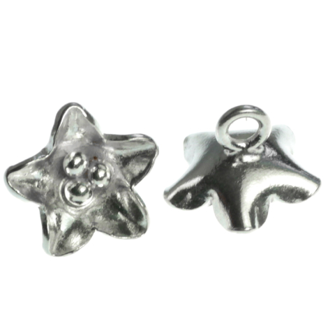 Charmuri - Charm floare, argint 925, diametrul 13 mm