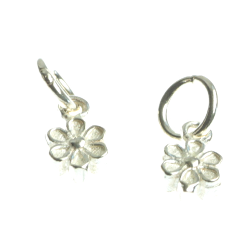 Charmuri - Charm floare, argint 925, grosime 2 mm, diametrul 5 mm
