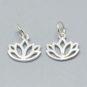 Charm floare lotus din argint [1]