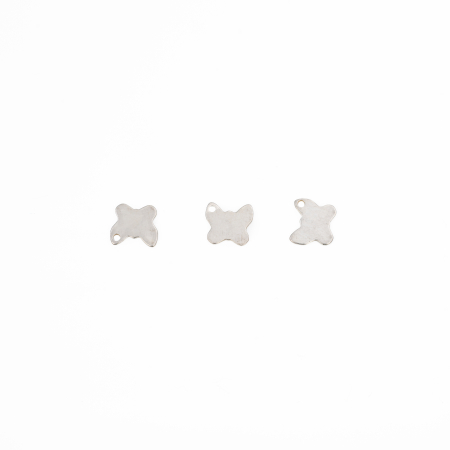Accesorii argint - Charm inimioara, argint 925, lungime 6 mm, latime 6 mm, grosime 0.05 mm