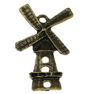 Accesorii metale comune - Charm moara de vant