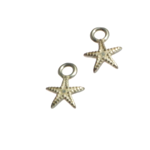 Charm-uri argint - Charm steluta, argint 925, grosime 0.5 mm, diametrul 6 mm