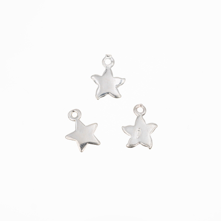 Charm steluta, argint 925, grosime 1 mm, diametrul 8 mm [1]