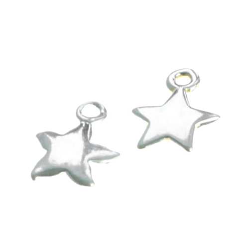 Charmuri - Charm steluta, argint 925, grosime 1 mm, diametrul 8 mm