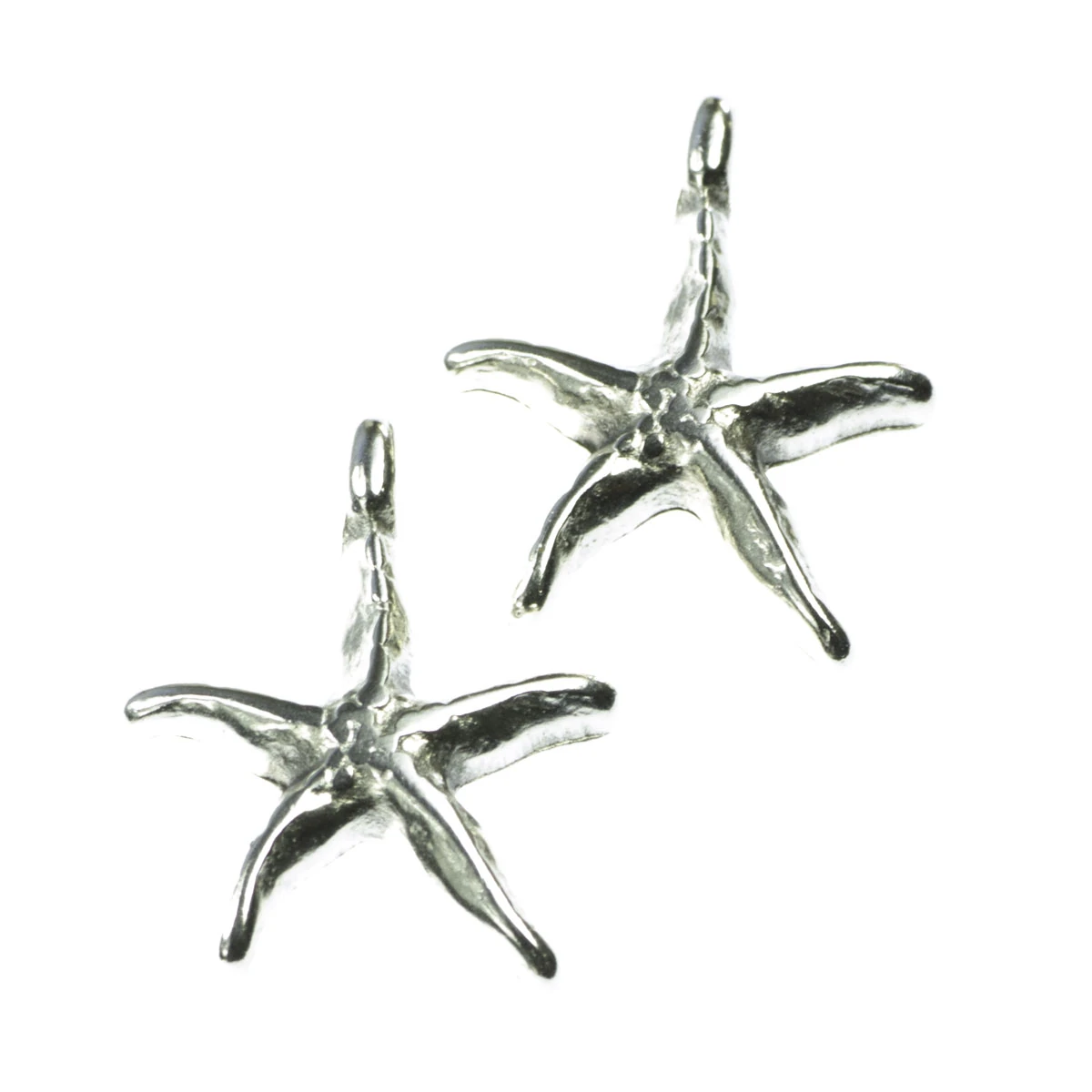 Charm-uri - Charm, zamac placat cu argint, 11x12 mm, gros. 3 mm