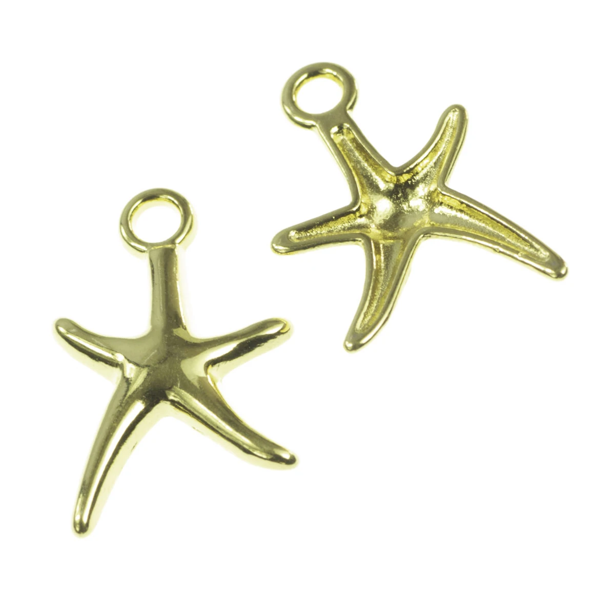 Charm-uri - Charm, zamac placat cu aur, 18x11 mm, gros. 2 mm