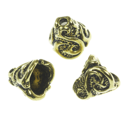 Accesorii metalice - Con, aliaj placat cu aur antichizat, D 9 mm, H 8 mm