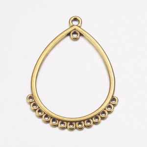 Accesorii metale comune - Conectori stil tibetan auriu antichizat lund de 47 mm